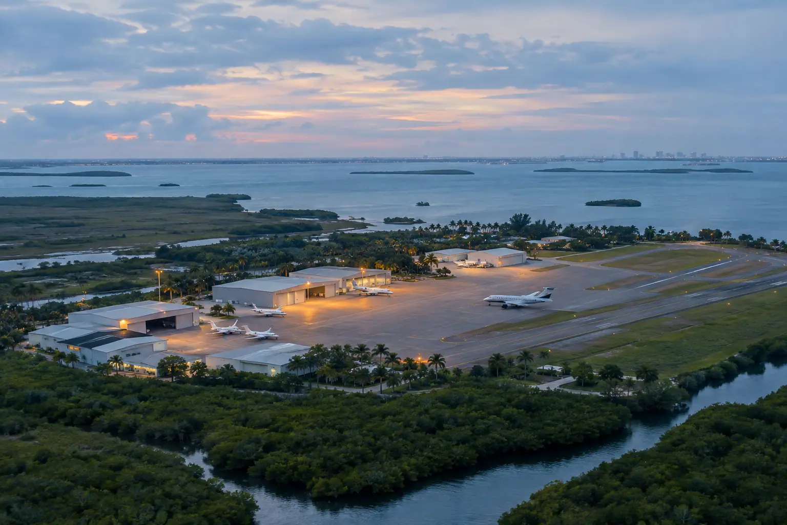 Private jets at Fort Lauderdale Hollywood International Airport