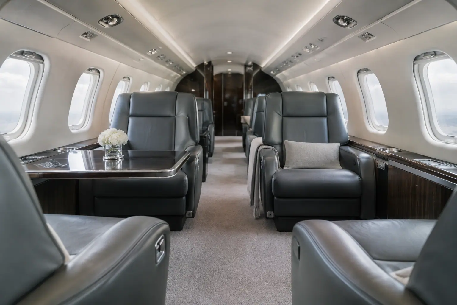 Heavy jet cabin interior