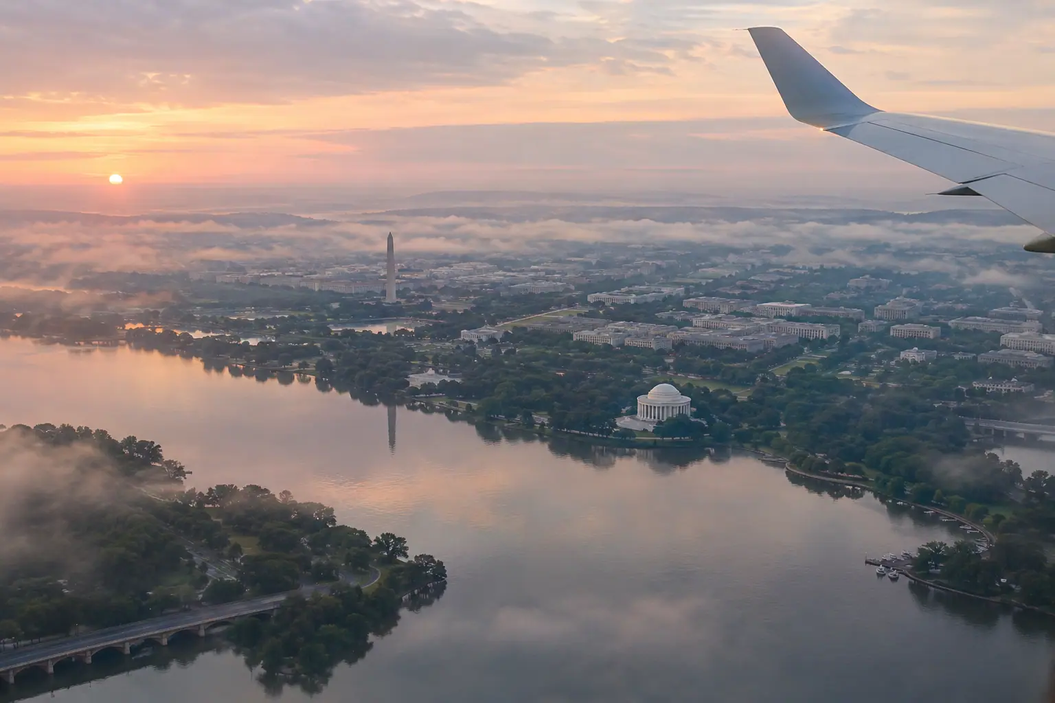 Washington, DC from the air